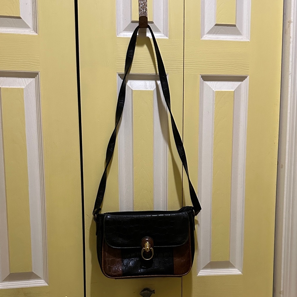 JACKSON Black and Brown Crossbody Bag